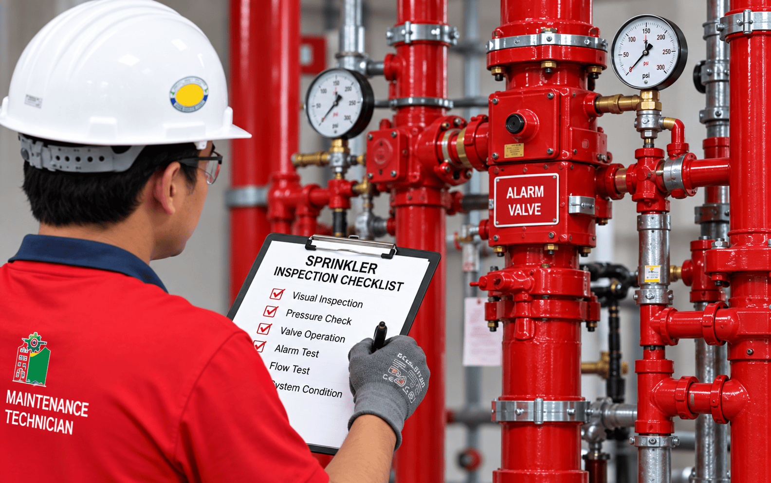 fire sprinkler system installation UAE pipework and sprinkler head